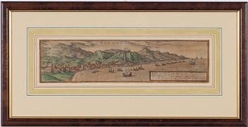 Frans Hogenberg, Malaga from the seaside.