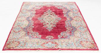 An Old Kerman rug, circa 258 x 148 cm.