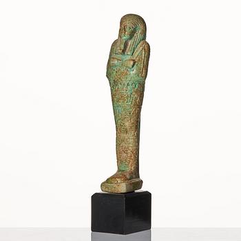 Ushabti, troligen Egypten, 26:e dynastin ca 650 f. Kr.