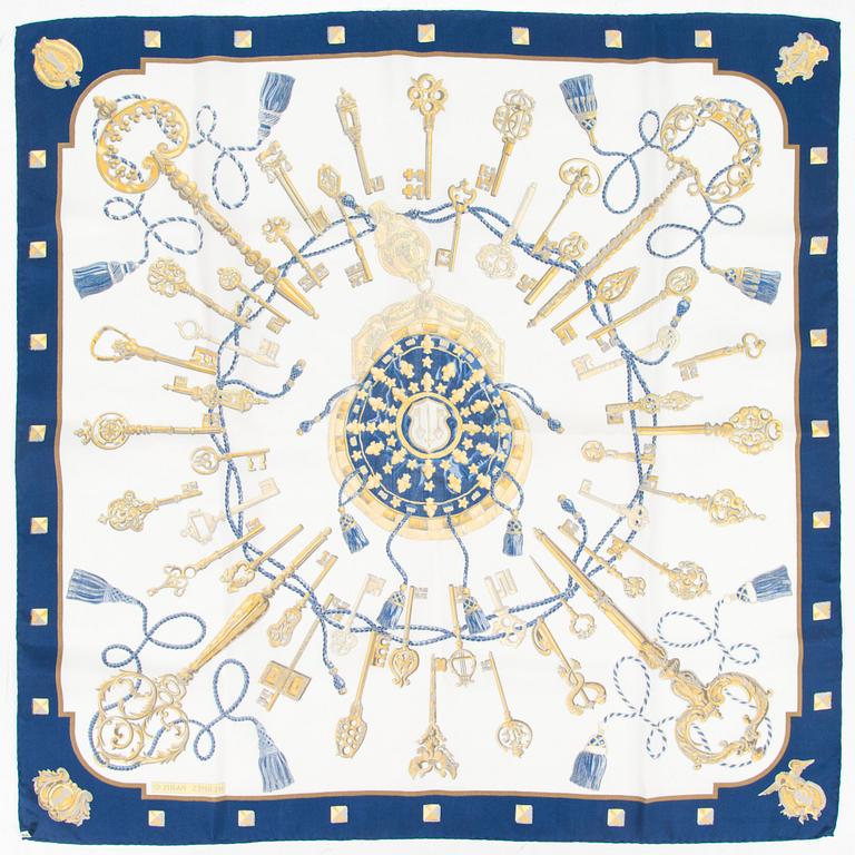 Hermès, "Les Cles", scarf.