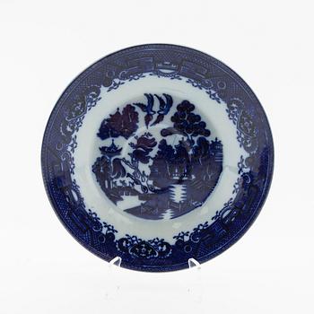 Tea cups 7 + 1 pcs "Willow" Gustavsberg first half of the 20th century stoneware.