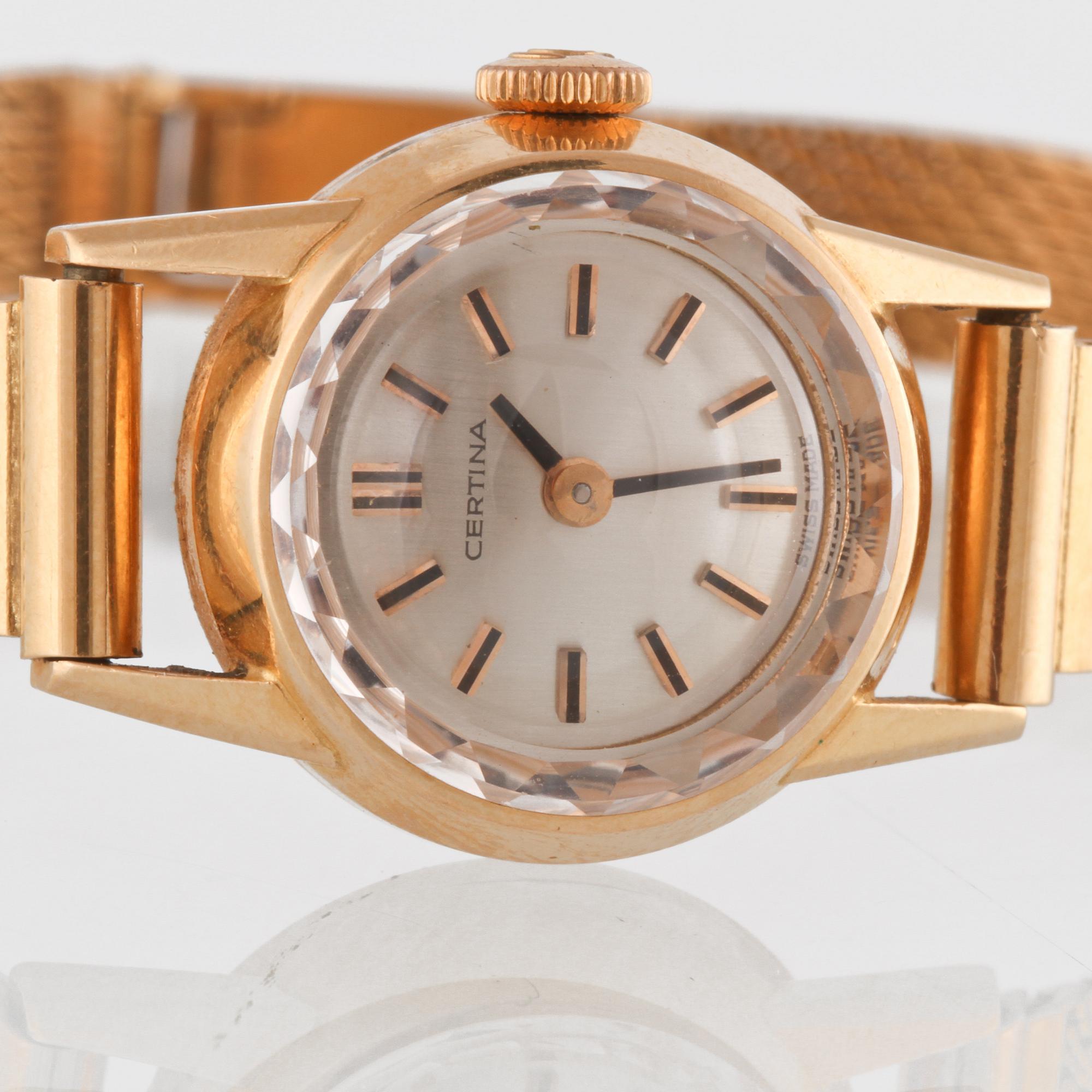 ARMBANDSUR, dam, Certina, 18K guld. Vikt 22 g.