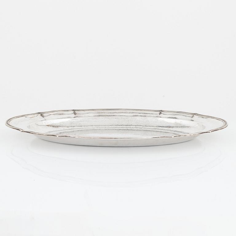 A Silver Tray, Swedish import mark.