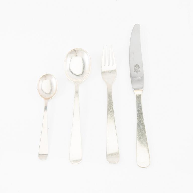 Wiwen Nilsson, children's cutlery 4 dlr silver Lund 1959.