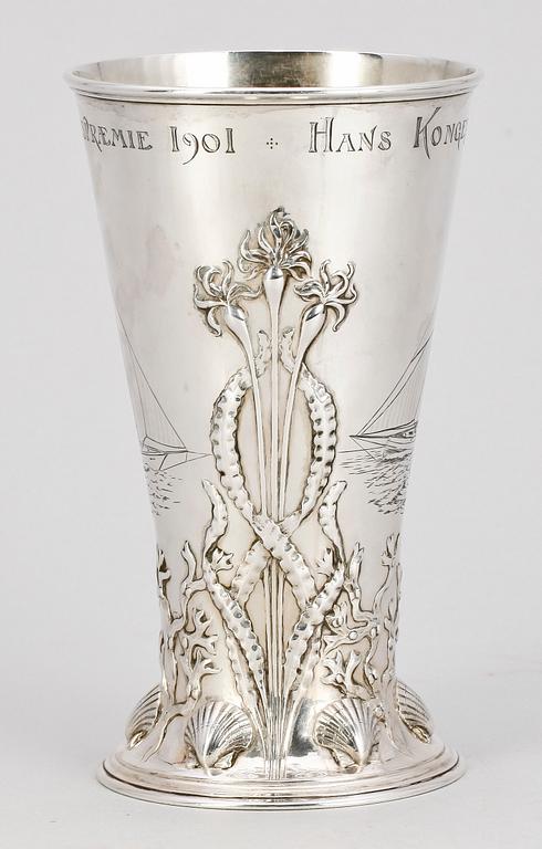 KUNGLIG PRISPOKAL, sterlingsilver, Michelsen, Köpenhamn 1899. Vikt ca 530 gram.
