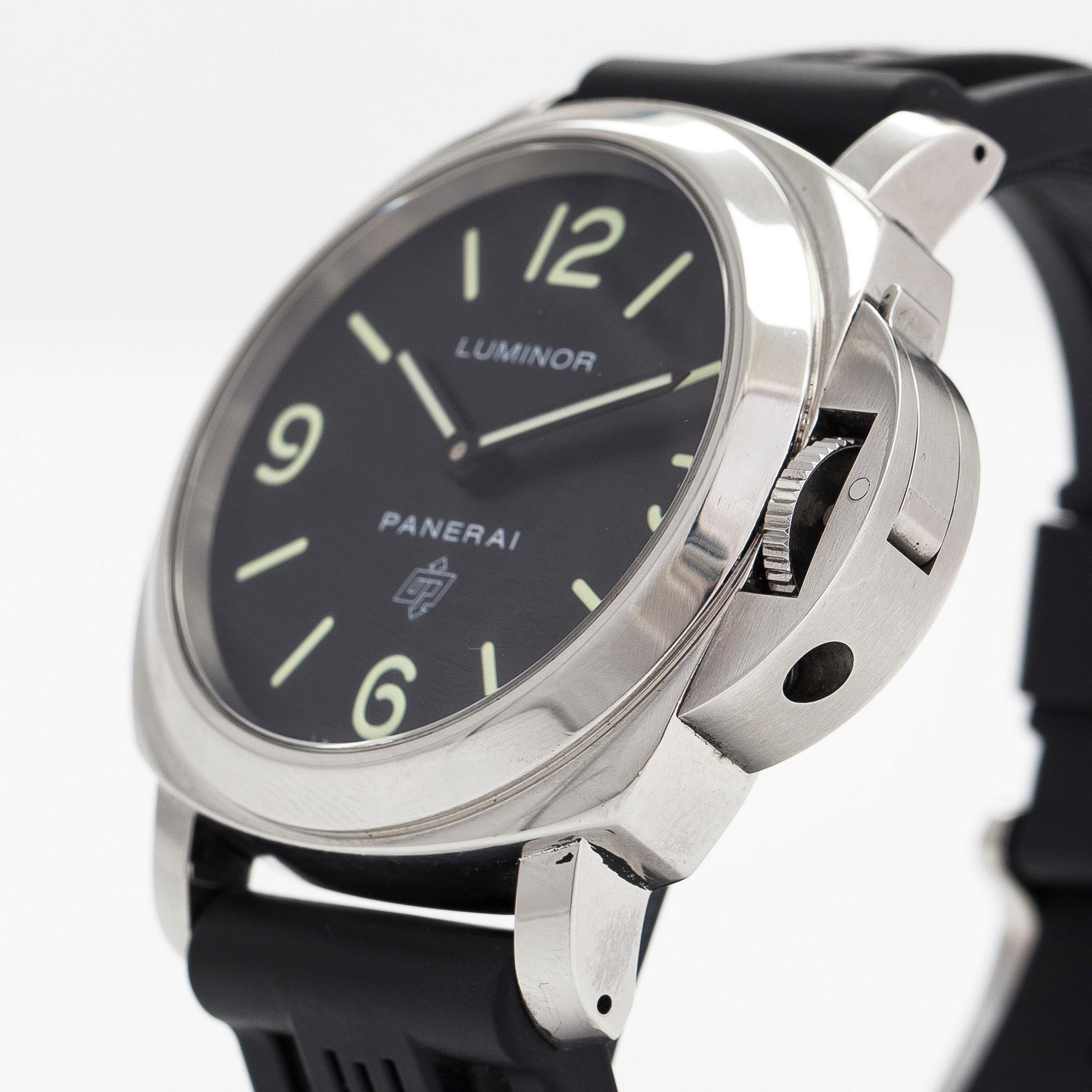 Panerai, Luminor, Base Logo, wristwatch, 44 mm.