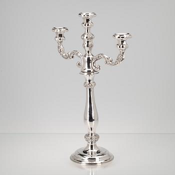 KANDELABER, 13L silver. Österrike-Ungern 1852. Vikt 652 g.