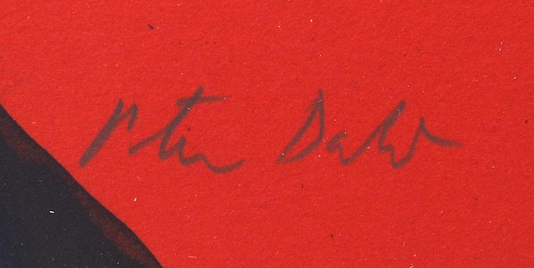 Peter Dahl, färglitografi signerad och numrerad 188/375.