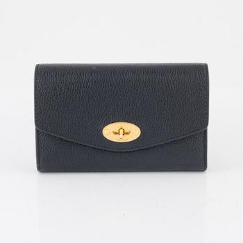 Mulberry, a black leather 'Darley' wallet, 2020.