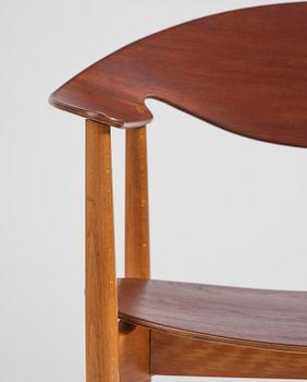 Ejner Larsen & Aksel Bender Madsen, a "Metropolitan" chair, Fritz Hansen, Denmark, 1950s.