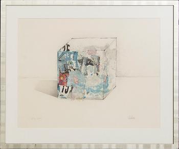 César Baldaccini, A color etching from "Bonjour Max Ernst", signed 26/100.