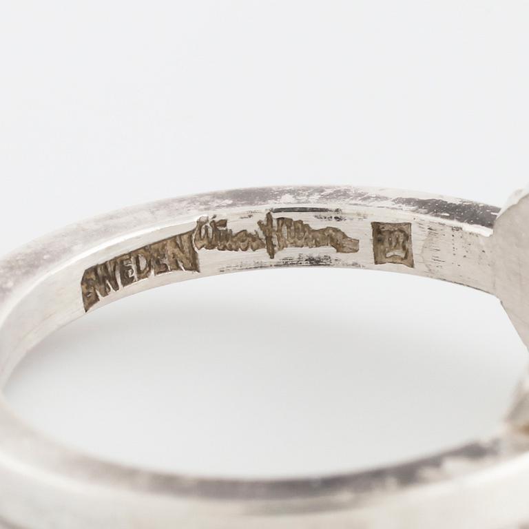 WIWEN NILSSON, Lund, 1959, a rock crystal ring.