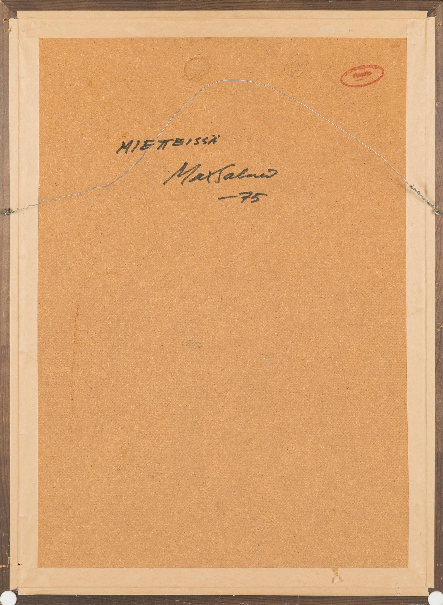 Max Salmi, "I tankarna".
