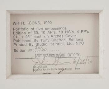Keith Haring, Untitled, from: "White Icons".