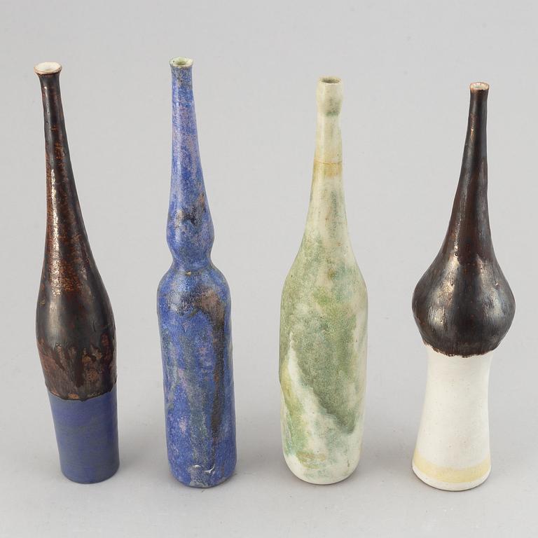 Gambone, a set of four ceramic vases, Italy 1950-60's.