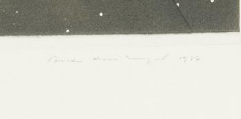 Pentti Lumikangas, torrnål, akvatint, signerad och daterad 1987, numrerad 33/100.