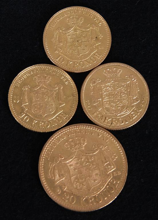 MYNT, 4 st, guld 18k.