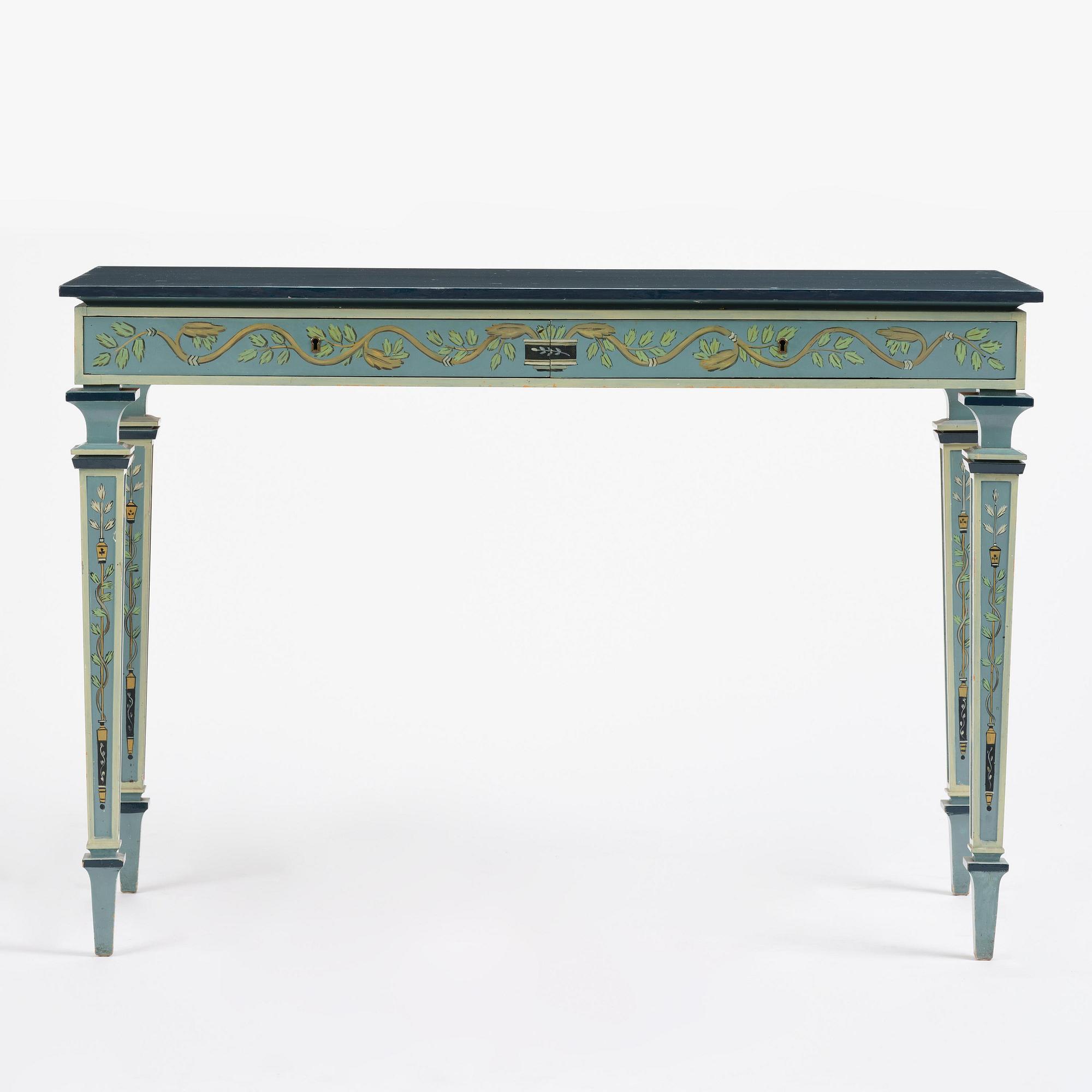 Carl Malmsten, a Swedish Grace console table, cabinetmaker Albin Johansson, Stockholm, for Villa Kvikkjokk, 1927.