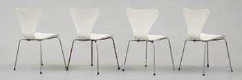 STOLAR, 4 st, "Sjuan", Arne Jacobsen, Fritz Hansen, 1968.