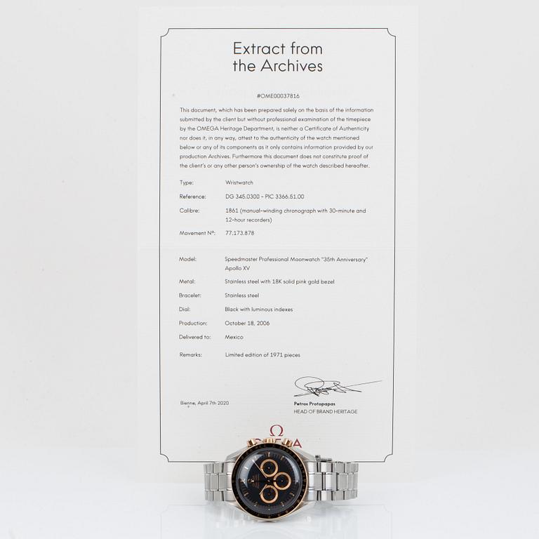 Omega, Speedmaster, kronograf, "35th Anniversary of Apollo XV".