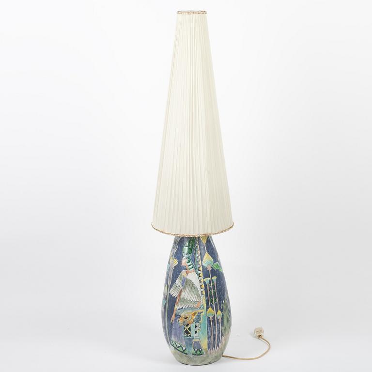 Marian Zawadzki, a floor light, Tilgmans Keramik, dated 1956.