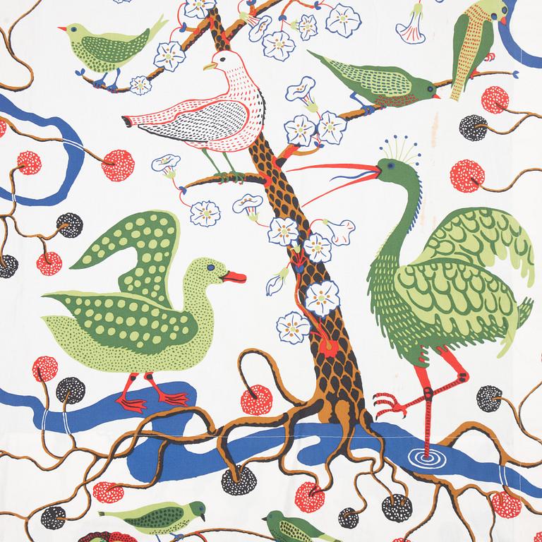 Josef Frank, curtains, a pair, "Green Birds", Svenskt Tenn.