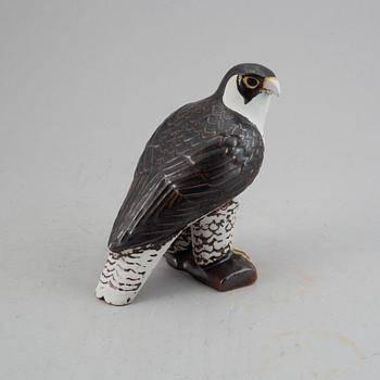 Lisa Larson, figurin, stengods, Pilgrimsfalk, för Nordiska
