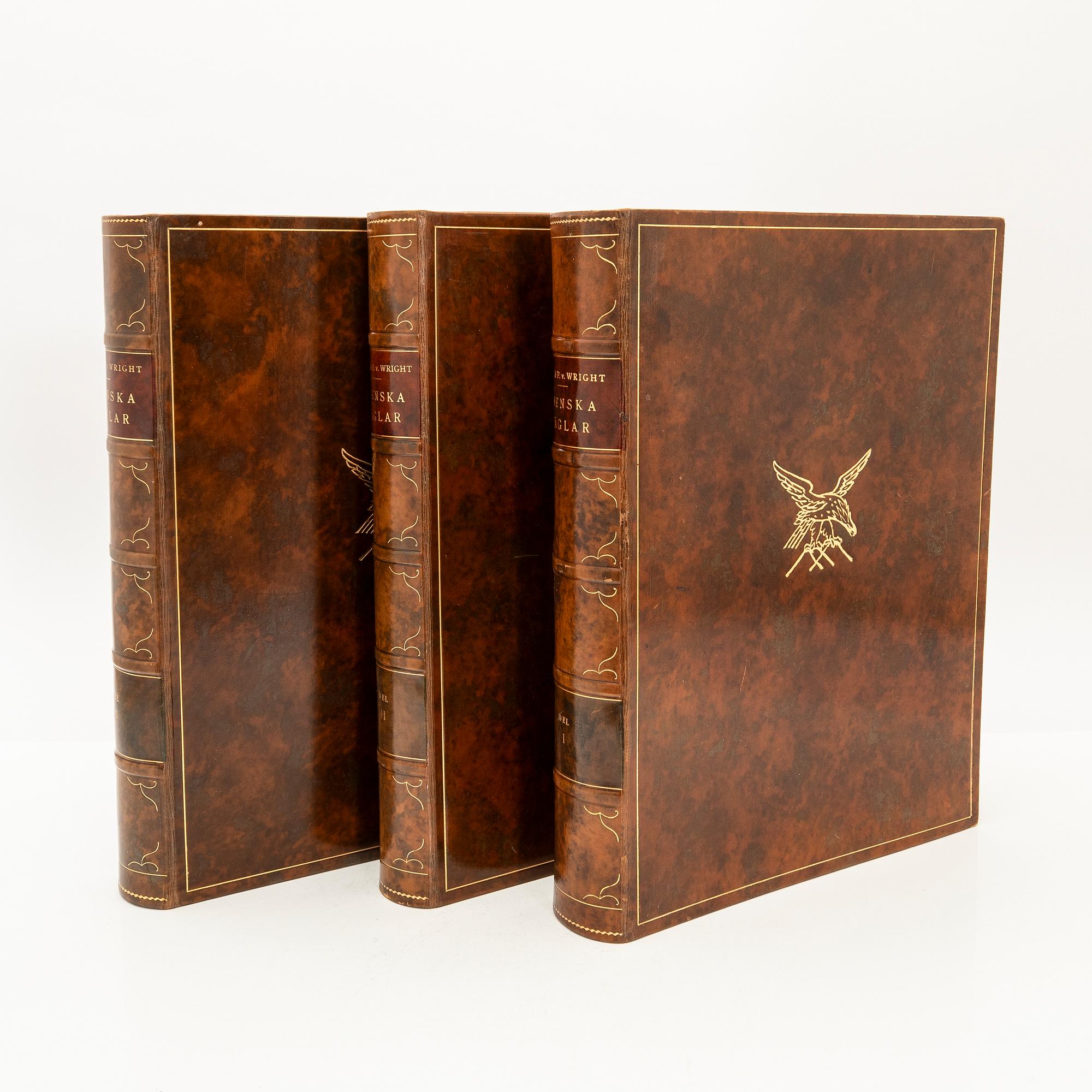 The Wright Brothers, book work, 3 volumes, "Swedish Birds", A. Börtzells tryckeri AB, Ivar Baarsen, Stockholm, 1927-1929.