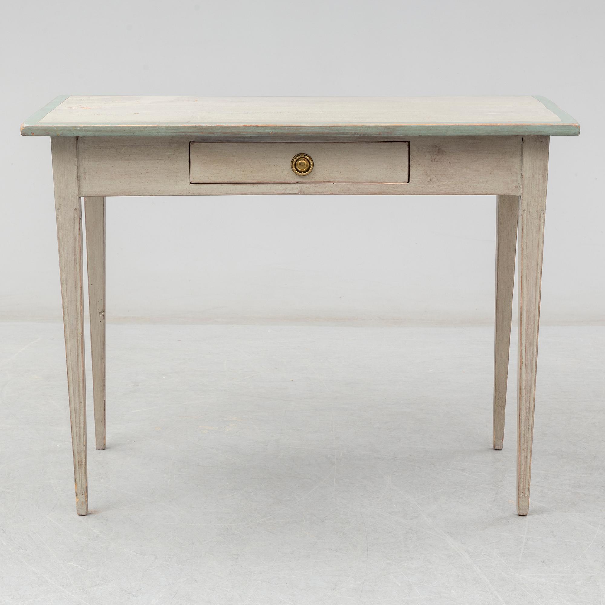 A Gustavian style writing desk, early 20th century.