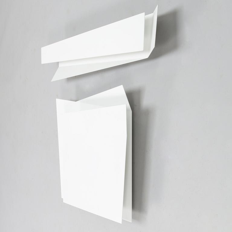 MARCO ZITO, Two wall mounted lights, "Flap 1" and "Flap 3", for Foscarini, Italy. Design year 2009.