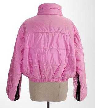 A Chanel silk winterjacket.