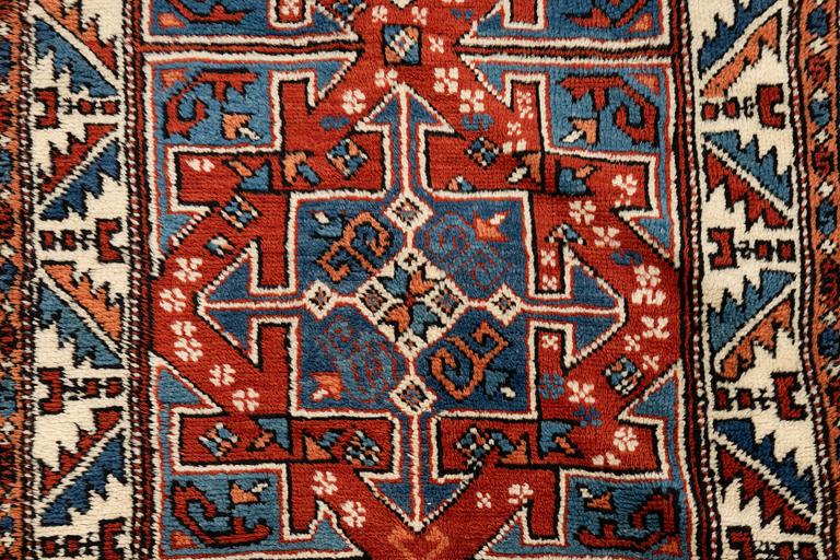 A rug, antique Bergama, possibly, ca 143 x 82 cm.