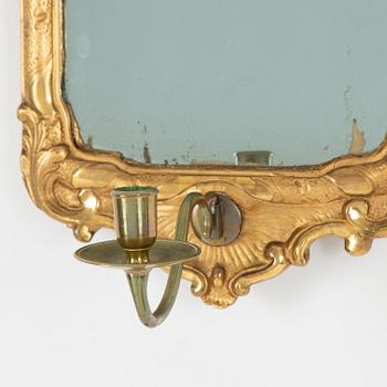 A Rococo mirror sconce, second half of the 18th Century.