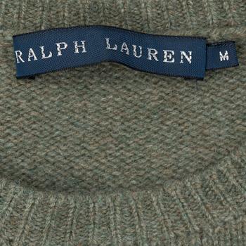 Two pair of wooland cashmere sweaters by Ralph Lauren.