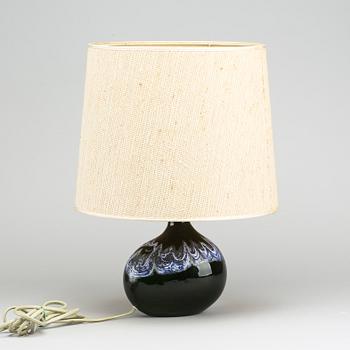 A Holmegaard table lamp.