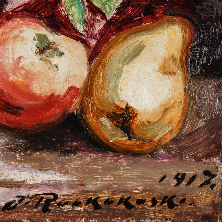 JALMARI RUOKOKOSKI, Olja på duk, signerad och daterad 1917.