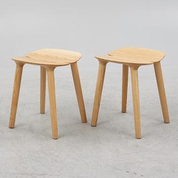 Ronan & Erwan Bouroullec, a pair of stools, "MC3 OSSO", Mattiazzi, Italy, after 2011.