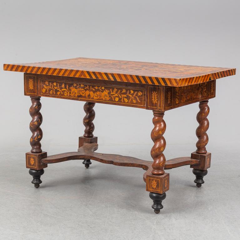 Table, Dutch Baroque style, second half of the 19th century.