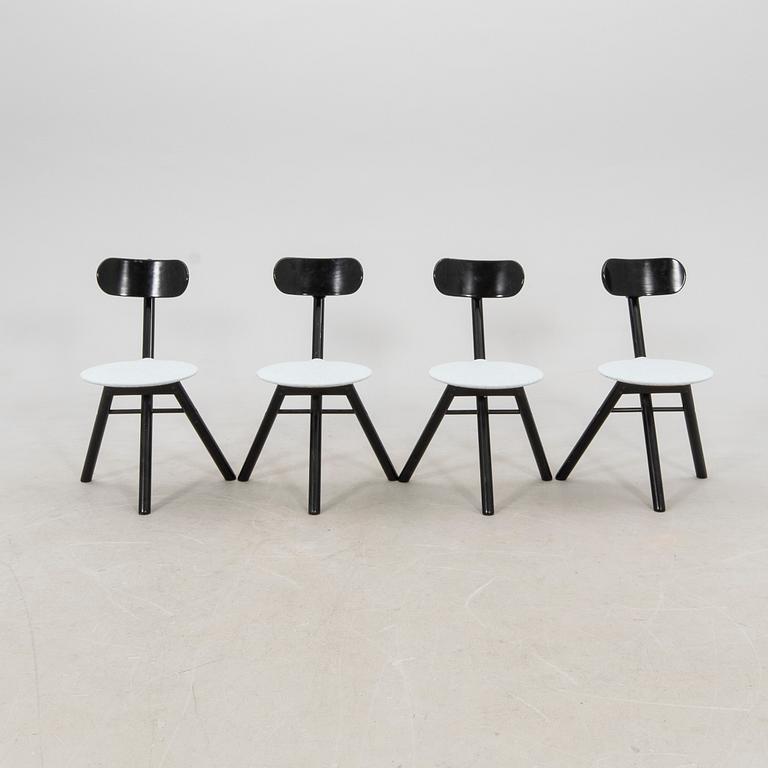 Roberto Lucci and Paolo Orlandini chairs, 4 pcs, Calligaris Italy, second half of the 20th century.