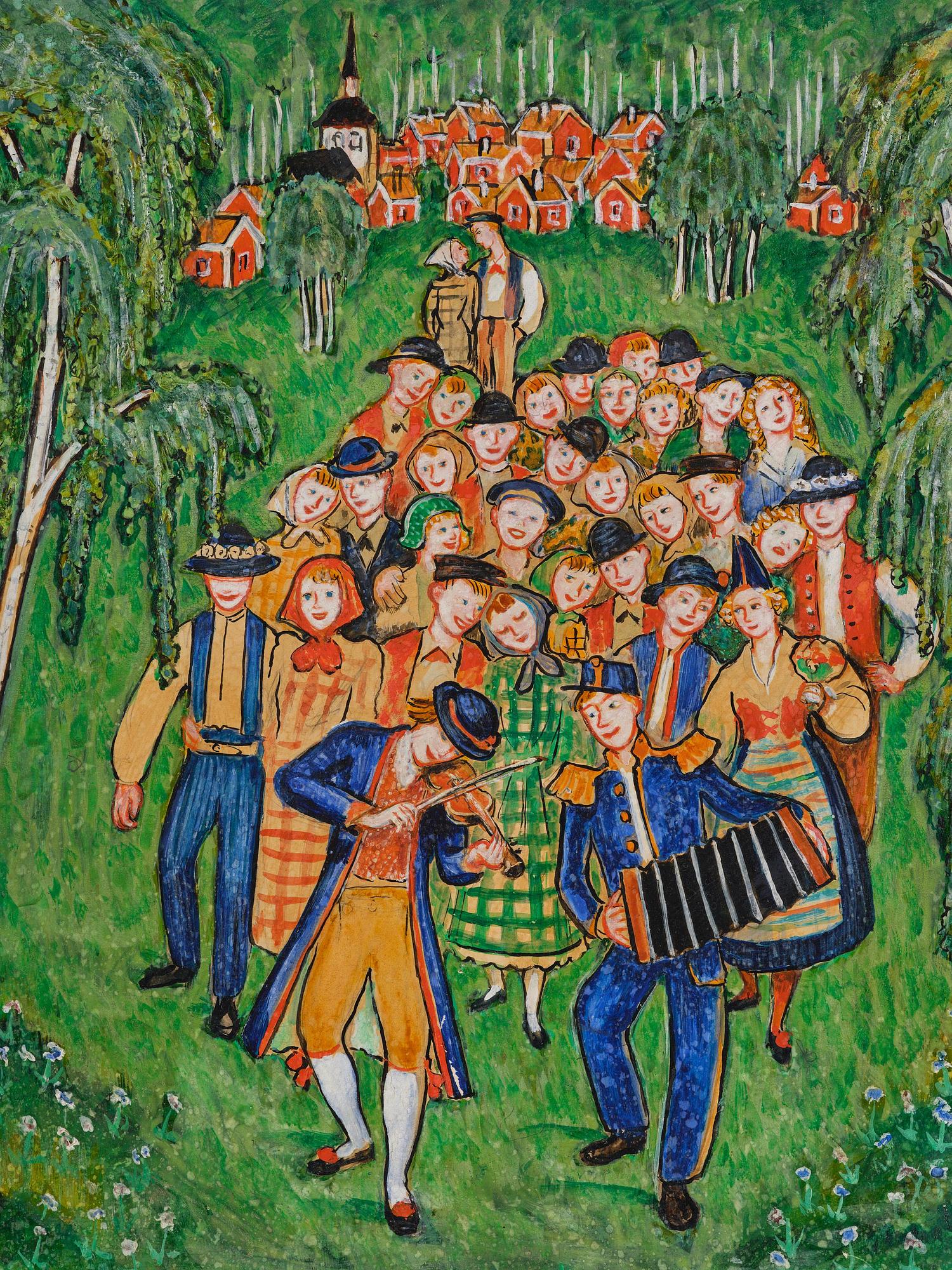 Nils von Dardel, ”Midsommar”.