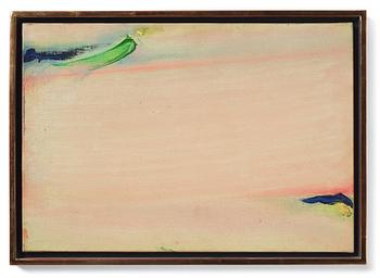 Olivier Debré, "Ocre, rose, tache verte".