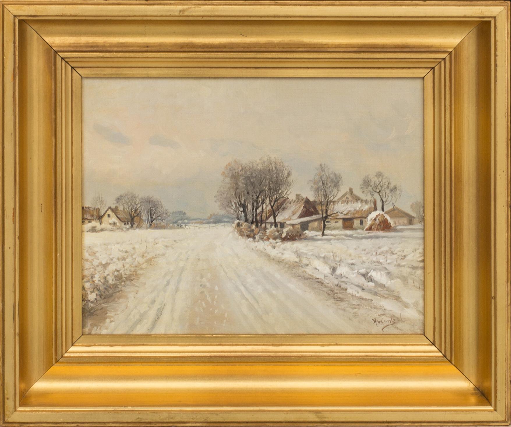 HARALD WENTZEL, signed painting.