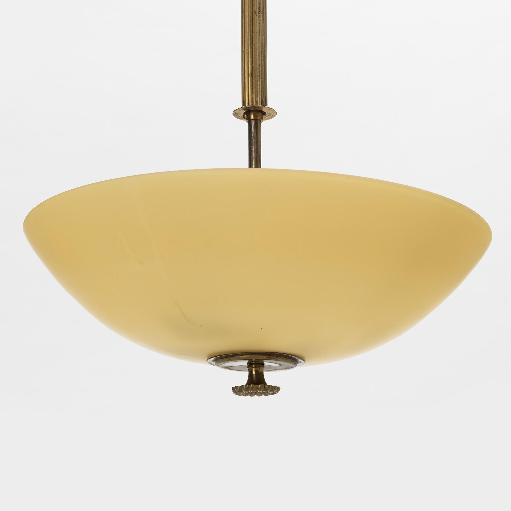 Bertil Brisborg, taklampa, modell "31020", Nordiska Kompaniet, 1940-tal.