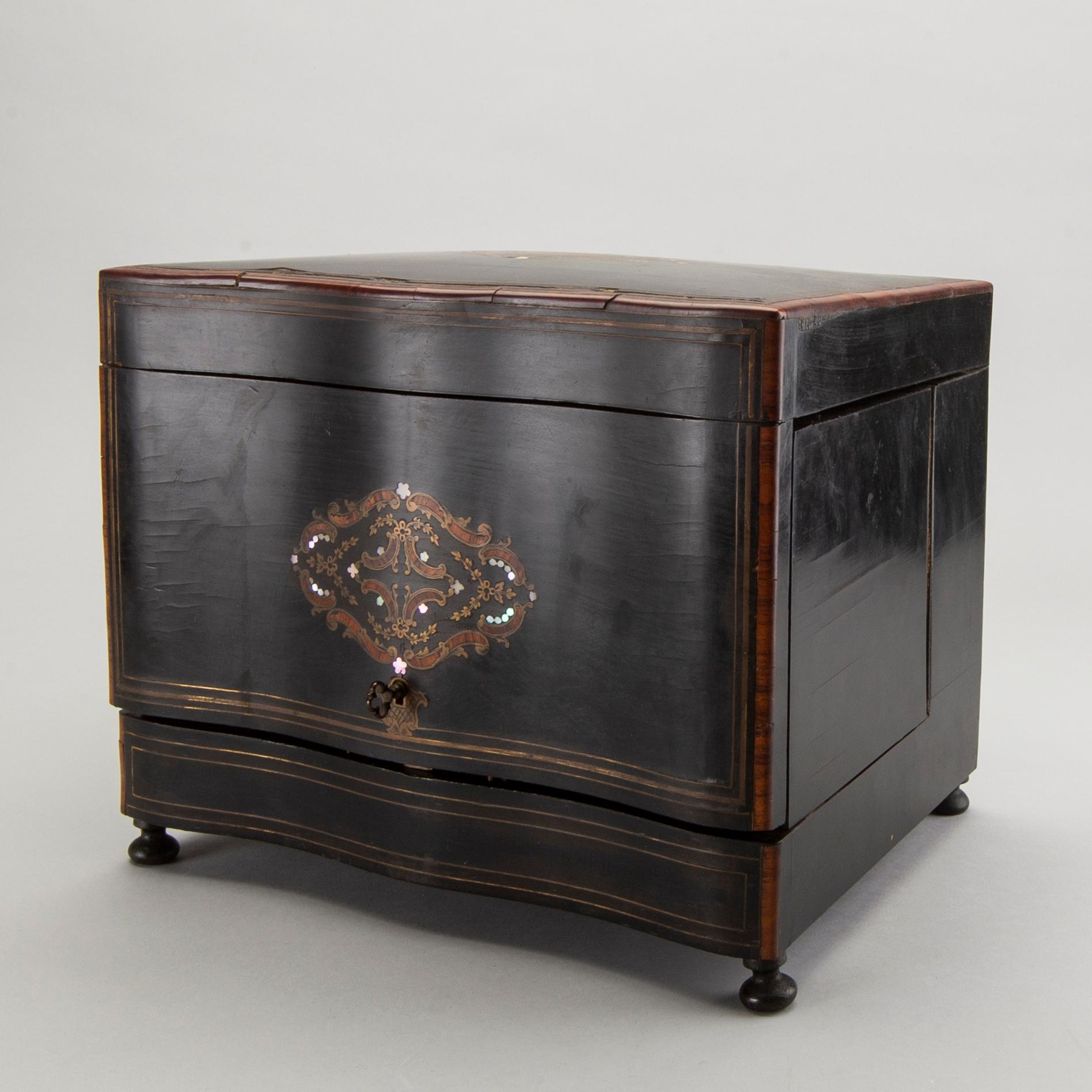 A liqueur cabinet France around 1900.