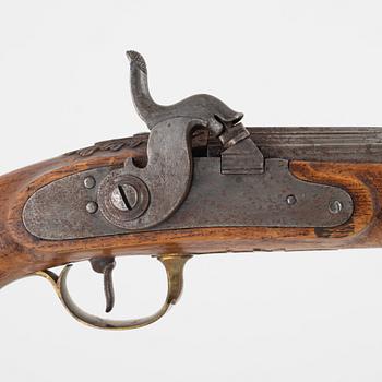 A pair of percussion pistols, Sweden, first half of the 19th Century.