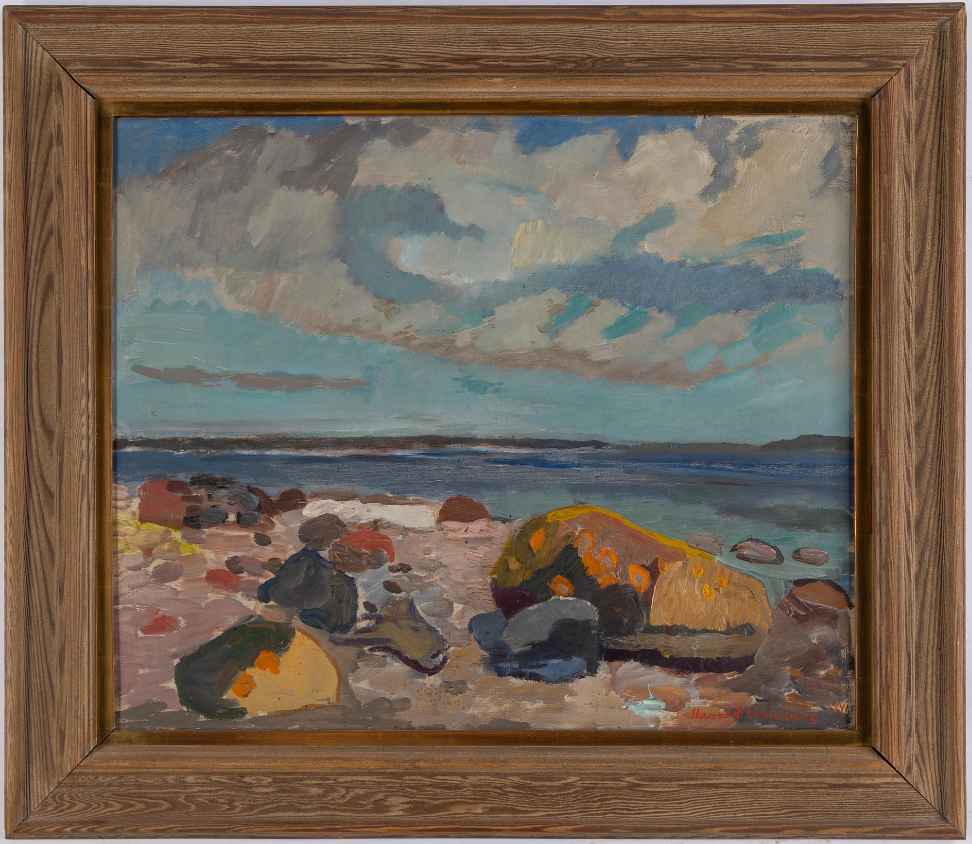 HARALD LINDBERG, oil on canvas, signed.