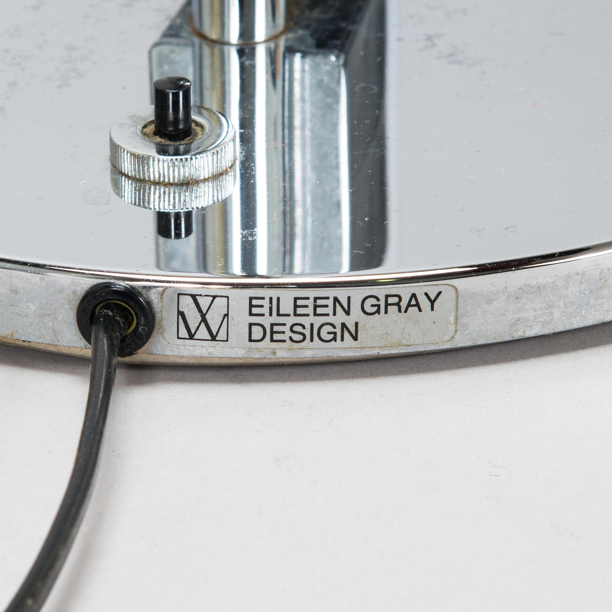 A floor lamp by Eileen Gray for Vereinigt werkstätten, Leuchtenkollektion, late 20th century.