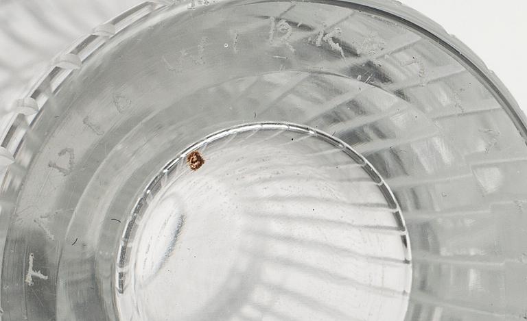 MALJAKKO ja MALJA, lasia, "Varsanjalka" sekä "Jäkälä" Tapio Wirkkala, Iittala. Maljakko signeerattu.
