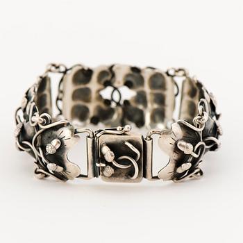 ARMBAND, silver. Daurup, Danmark.