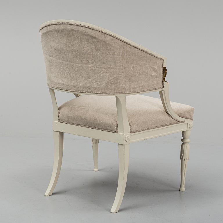 A Swedish late gustavian armchair by Ephraim Ståhl.